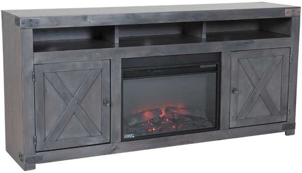 Aspenhome® Urban Farmhouse Gray 72" Fireplace Console-0