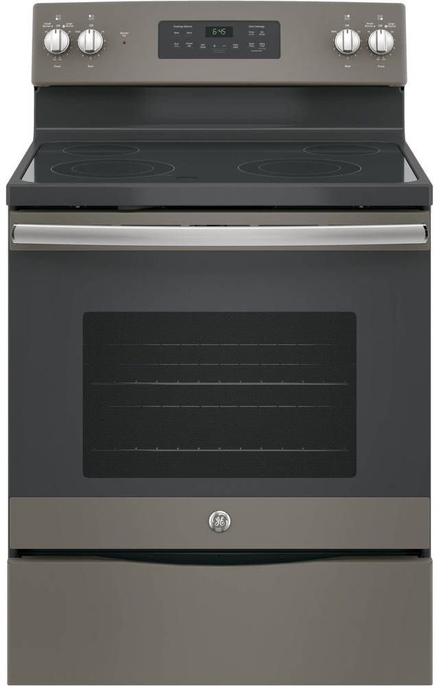 GE® 30" Free Standing Electric Range-Stainless Steel with 5.3 cu. ft. 12