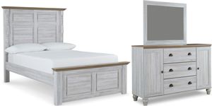 Signature Design by Ashley® Haven Bay 3-Piece Two-Tone Full Panel Bed Set