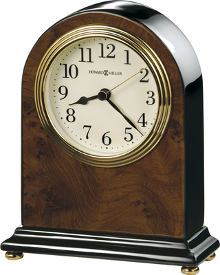 Howard Miller® Bedford Walnut Piano Mantel Clock