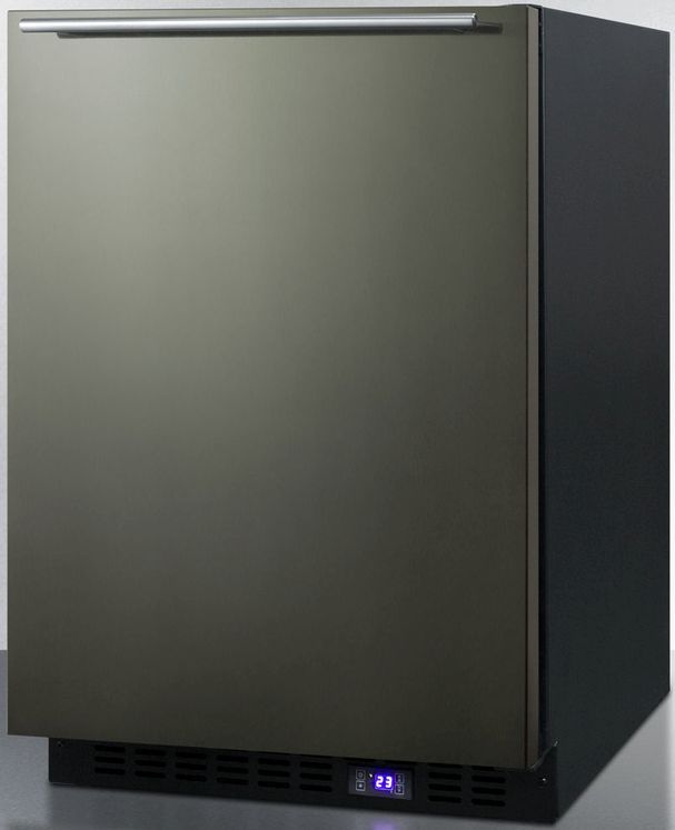 Summit® 4.7 Cu. Ft. Black Stainless Steel Built In All Freezer 1