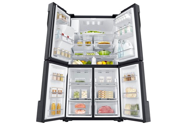 Samsung 4-Door Flex™23 Cu. Ft. Counter Depth French Door Refrigerator-Black Stainless Steel  *Scratch and Dent Price $2491.00 Call For Availability* 1