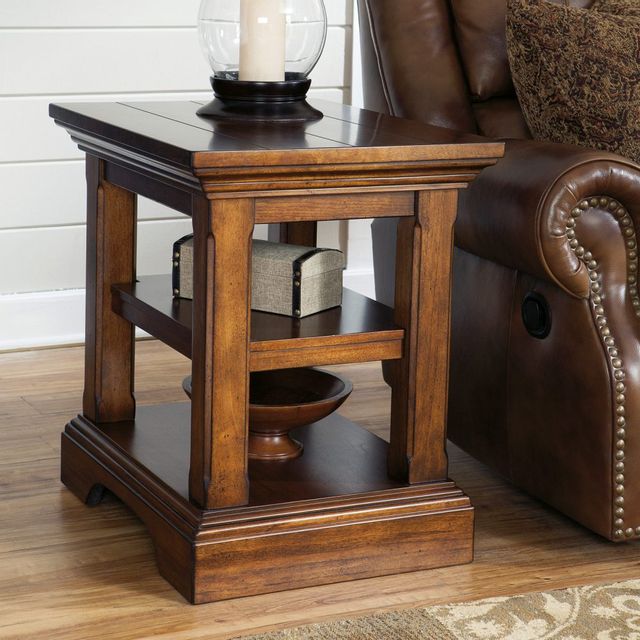 Signature Design by Ashley® Gaylon Burnished Brown Chair Side End Table 1