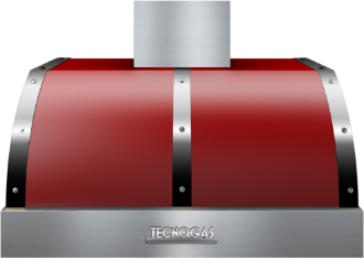 Tecnogas Superiore DECO Series 36" Red Matte Chrome Wall Mount Hood 0