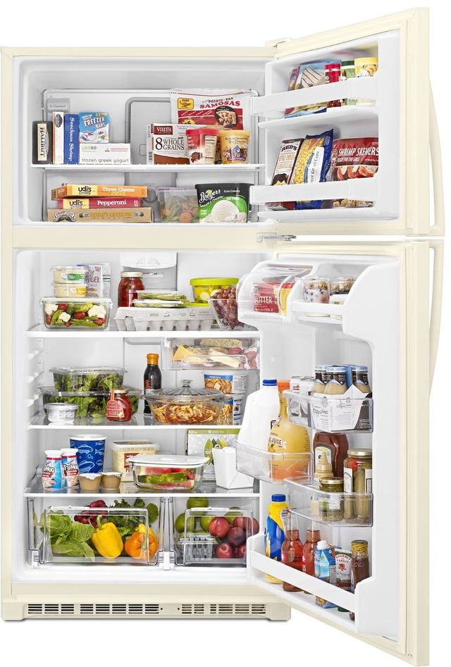 Whirlpool® 20.5 Cu. Ft. Top Freezer Refrigerator-Biscuit 7