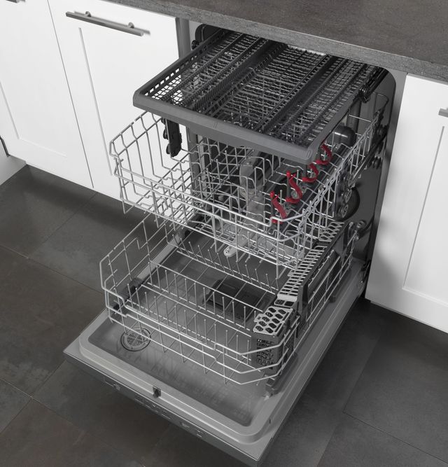GE® 24" Black Slate Built In Dishwasher 8