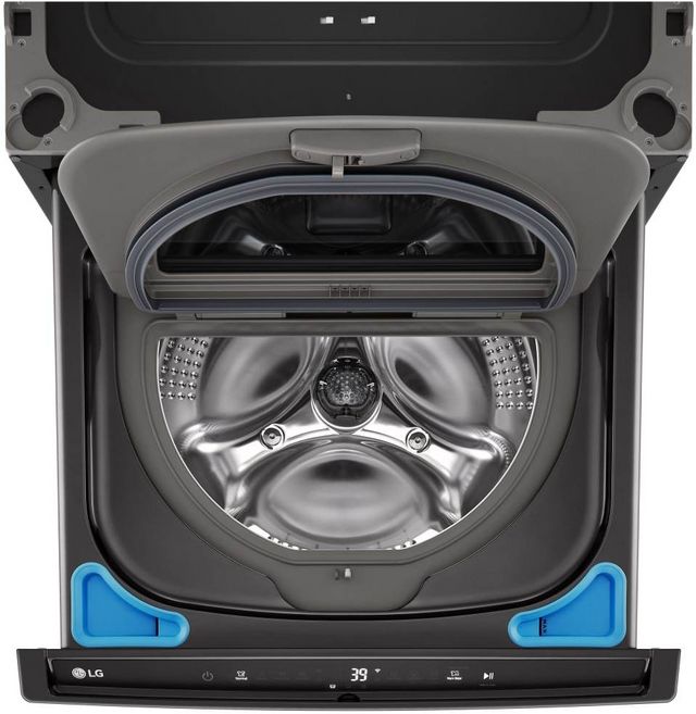 LG SideKick™ 1.0 Cu. Ft. Black Steel Pedestal Washer 3