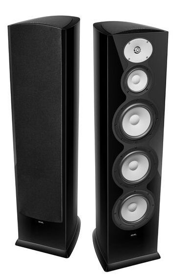 Revel® F328Be Black 3-Way Triple 8" Floor Standing Loudspeaker