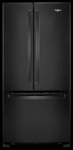 Whirlpool® 33 in. 22.1 Cu. Ft. Black Freestanding French Door Refrigerator