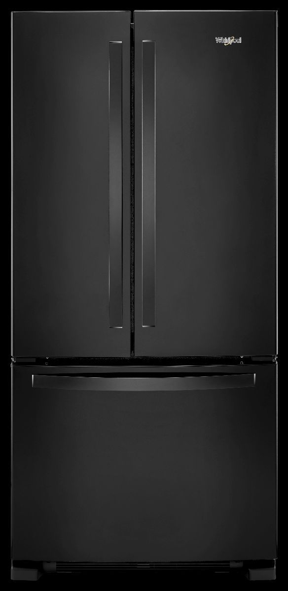 Whirlpool® 33 in. 22.1 Cu. Ft. Black Freestanding French Door Refrigerator
