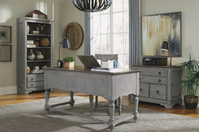 Flexsteel® Plymouth® Distressed Graywash Lateral File Cabinet 5