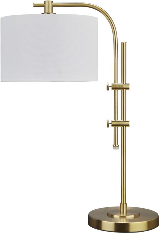 Signature Design by Ashley® Baronvale 2-Piece Brass Accent Lamp Set 1
