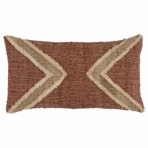 Villa by Classic Home Mae Antique Copper Kidney Throw Pillow 14x26