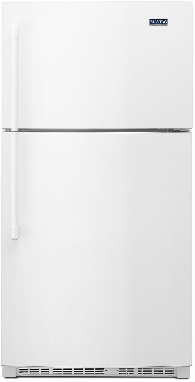 Maytag® 21.24 Cu. Ft. White Top Freezer Refrigerator 0