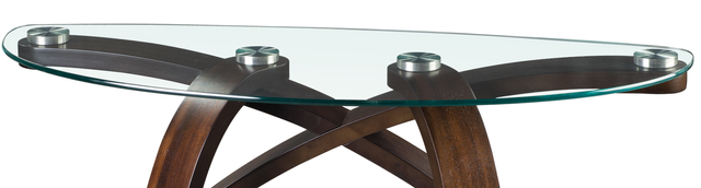 Magnussen® Home Allure Hazelnut & Glass Sofa Table 1