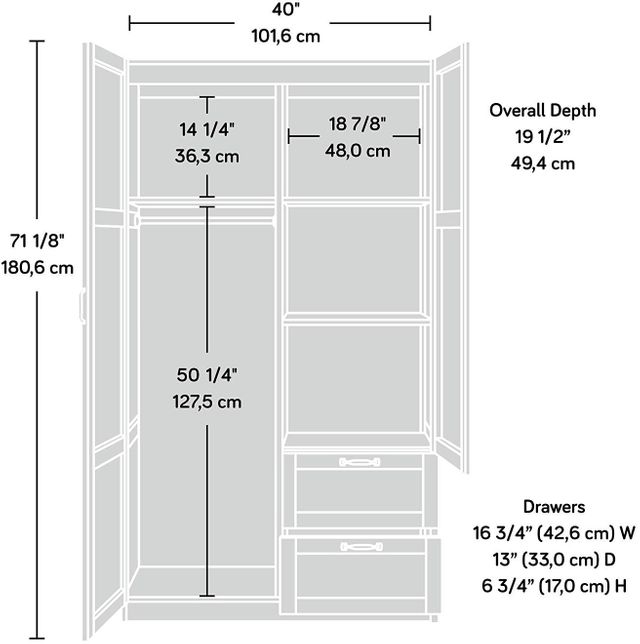 Sauder® Select White Storage Cabinet