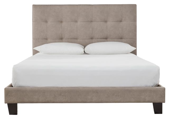 Signature Design by Ashley® Adelloni Light Brown Queen Upholstered Bed-0