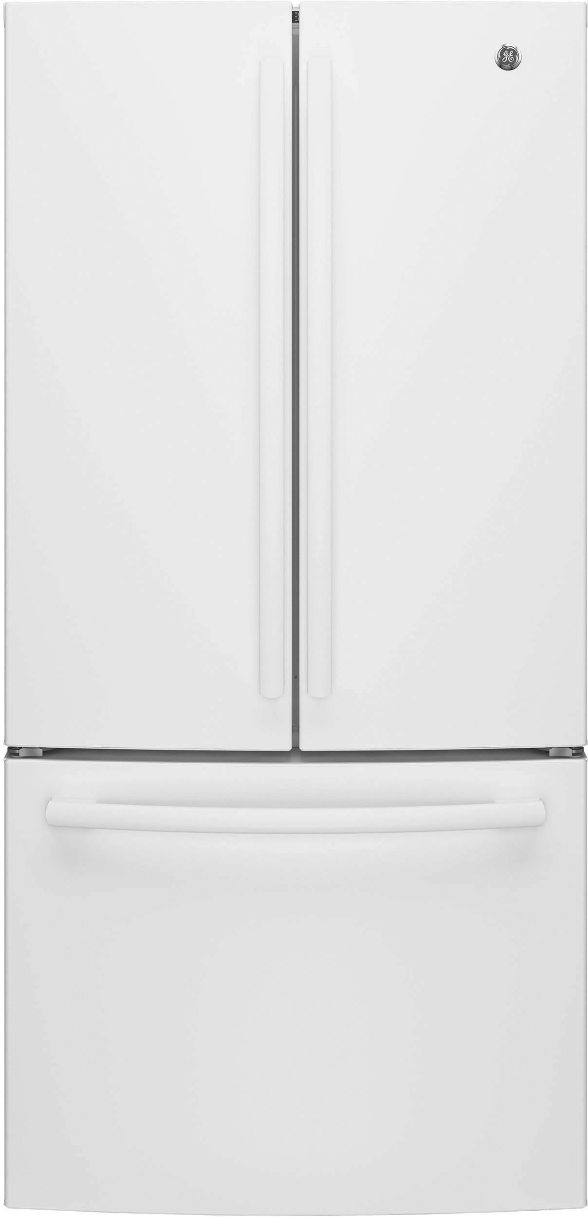 GE® Series 24.8 Cu. Ft. White French Door Refrigerator-GNE25JGKWW