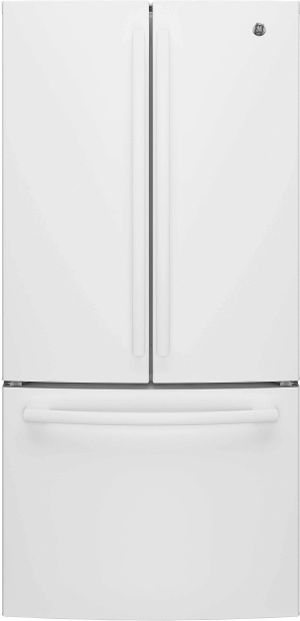 GE® Series 33 in. 24.7 Cu. Ft. White French Door Refrigerator