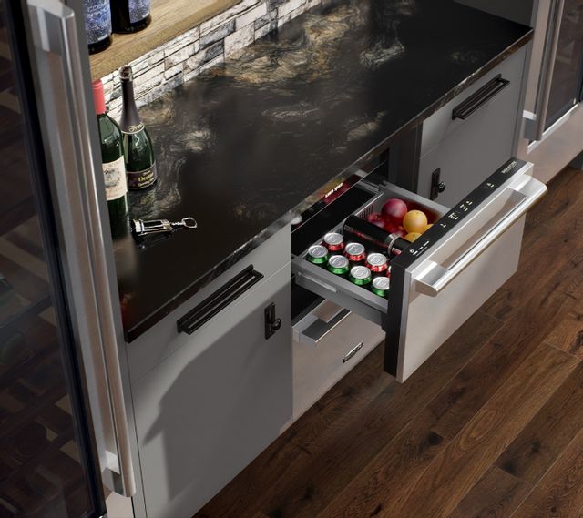 Signature Kitchen Suite 24" Stainless Steel Undercounter Convertible Refrigerator/Freezer Drawers-1