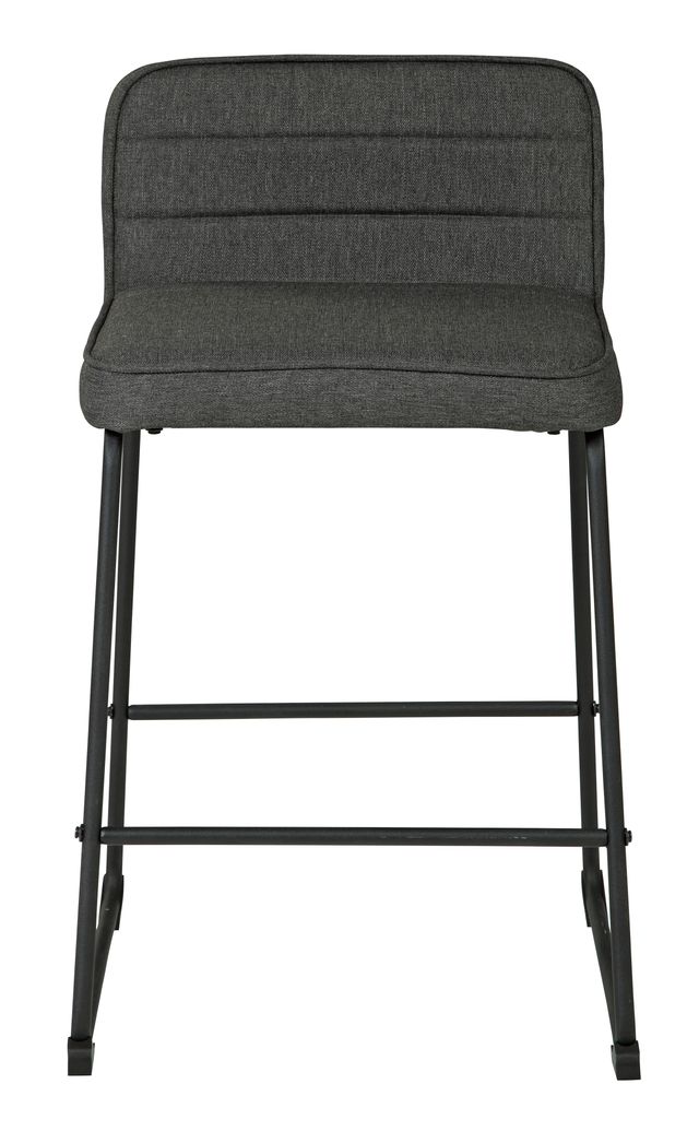 Signature Design by Ashley® Nerison Gray/Black Counter Height Stool-2