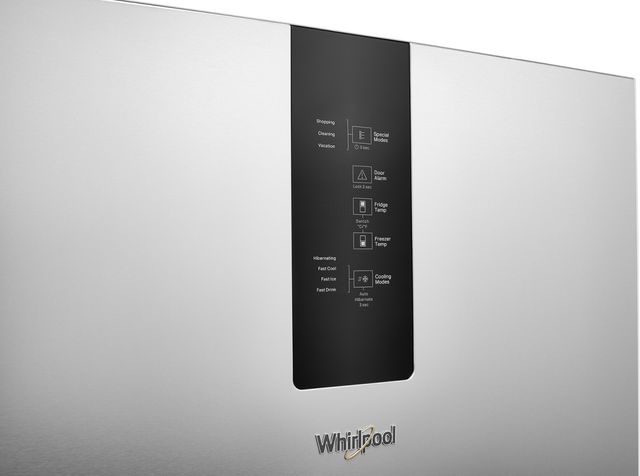 Whirlpool® 12.9 Cu. Ft. Fingerprint-Resistant Stainless Bottom Freezer Refrigerator 18
