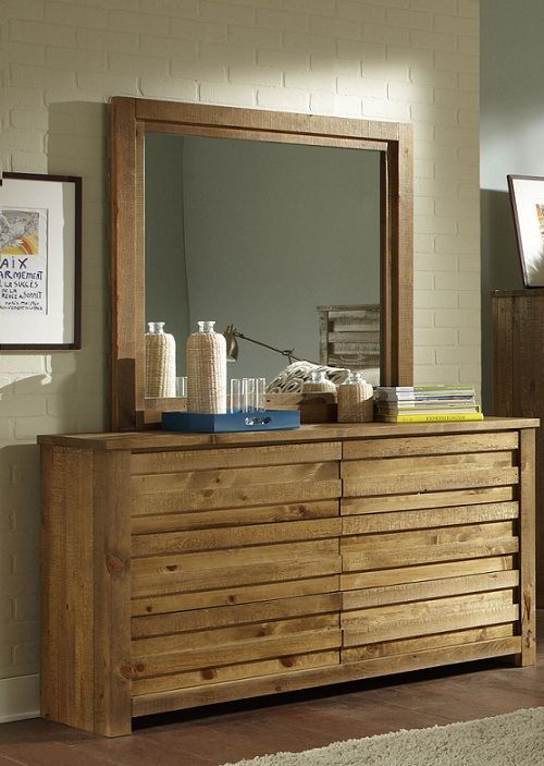 Progressive Furniture Melrose Driftwood Mirror-1