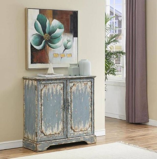 Coast To Coast Accents™ Cabot Aged Blue Cabinet-3
