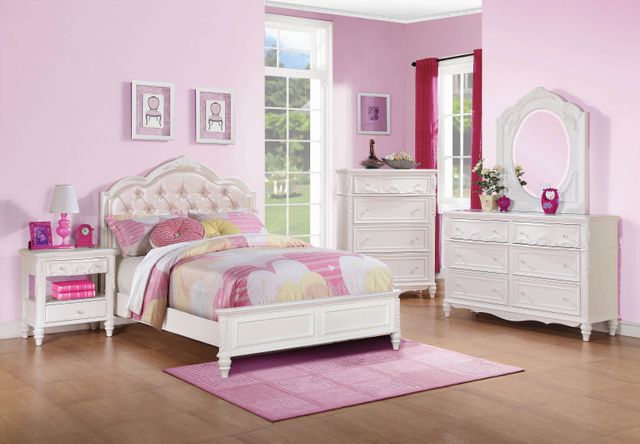 Coaster® Caroline Pink Youth Twin Bed 2