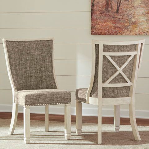 Signature Design by Ashley® Bolanburg 2-Piece Two-Tone Dining Chair Set-2