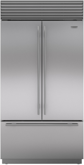 Sub-Zero® 24.7 Cu. Ft. Overlay Built In French Door Refrigerator 0