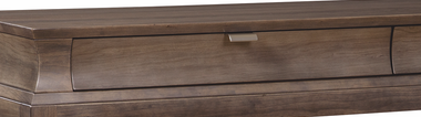 Durham Furniture Cascata Solid Accents Coastal Fog Resin Console Table 1