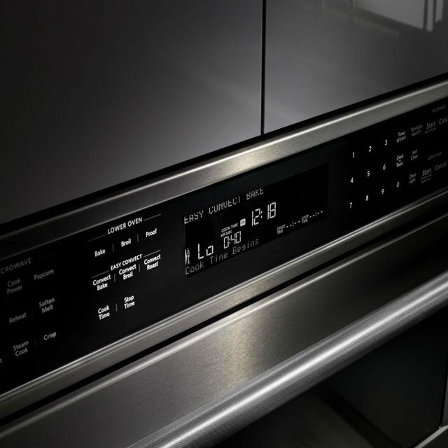 KitchenAid® 27" Black Stainless Steel with PrintShield™ Finish Electric Built In Oven/Microwave Combo 3