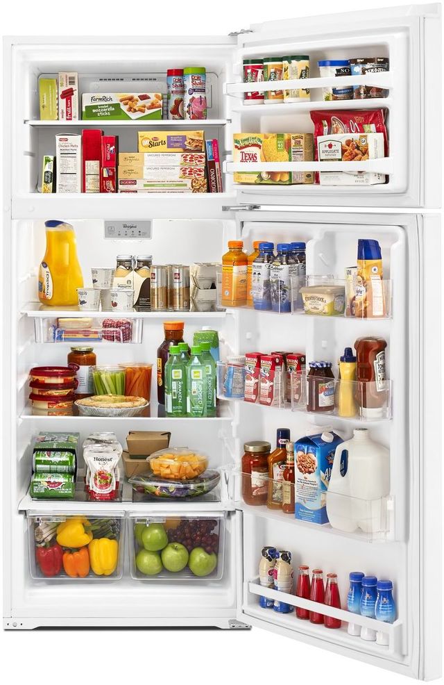 Whirlpool® 17.6 Cu. Ft. White Top Freezer Refrigerator 3