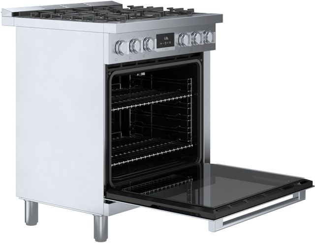 Bosch 800 Series 30" Stainless Steel Pro Style Dual Fuel Range 5