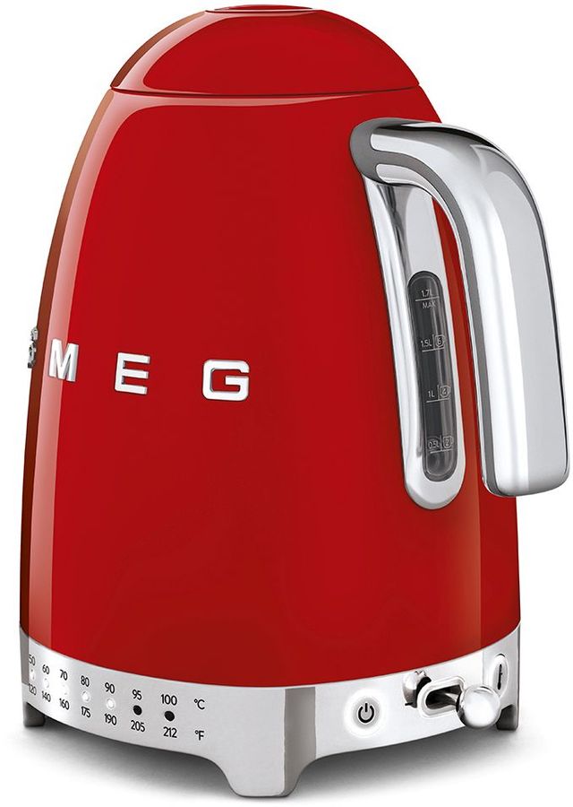 Smeg 50's Retro Style Aesthetic Polished Stainless Steel Electric Kettle 13