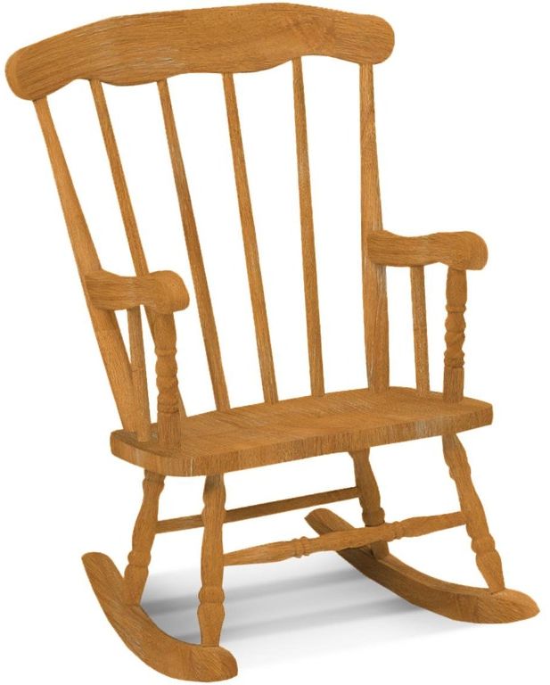 Unfinished child's shop rocking chair