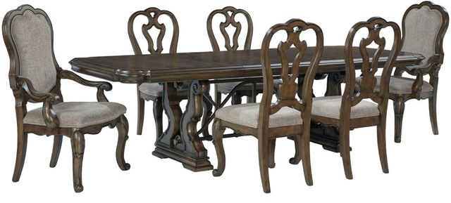 Signature Design by Ashley® Maylee 7-Piece Dark Brown Dining Table Set ...