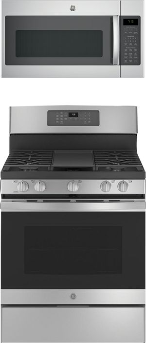 GE® 2 Piece Kitchen Package-Stainless Steel