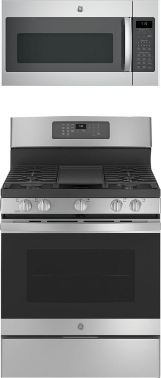 GE® 2 Piece Kitchen Package-Stainless Steel