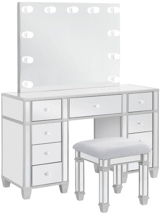 Coaster Leighton 204927 Vanity Desk & Stool, A1 Furniture & Mattress