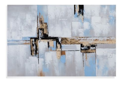Bassett Mirror Conceptual Gray/Off-White Wall Art