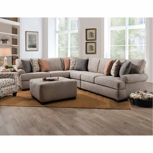 Corinthian Furniture Marlon Dove 2-Piece Sectional Sofa-1