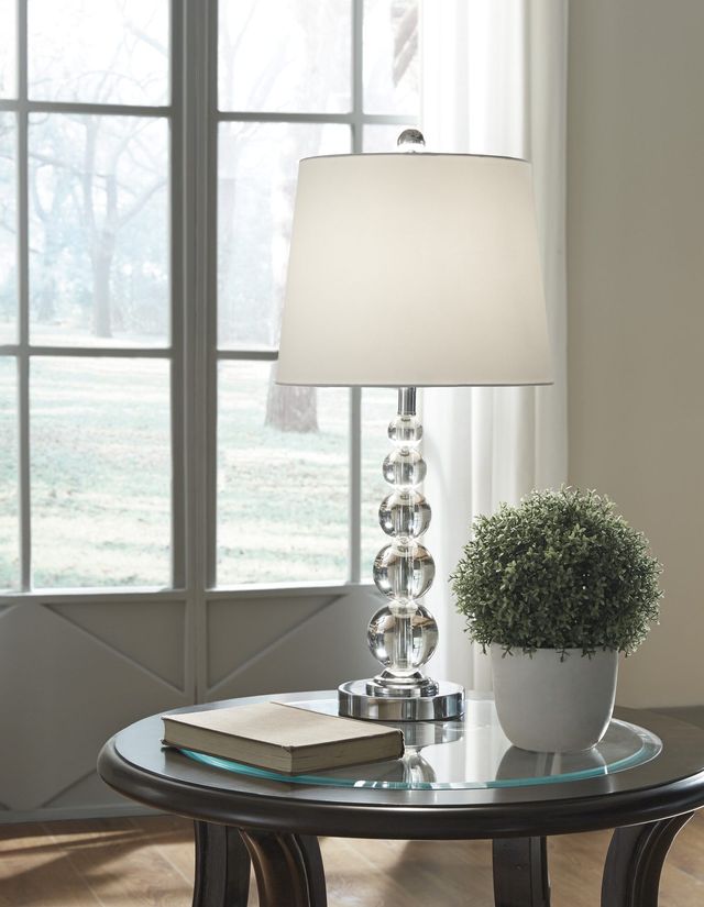Signature Design by Ashley® Joaquin 2-Piece Clear/Silver Table Lamps-3