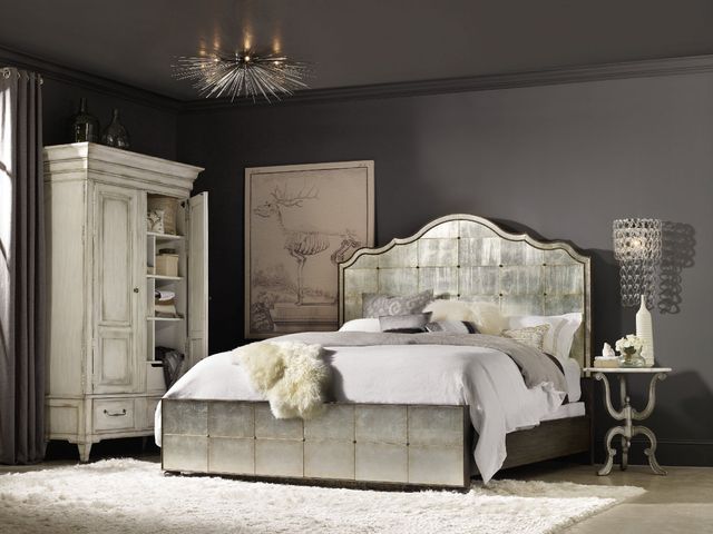 Hooker® Furniture Arabella Silver King Mirrored Panel Bed 2