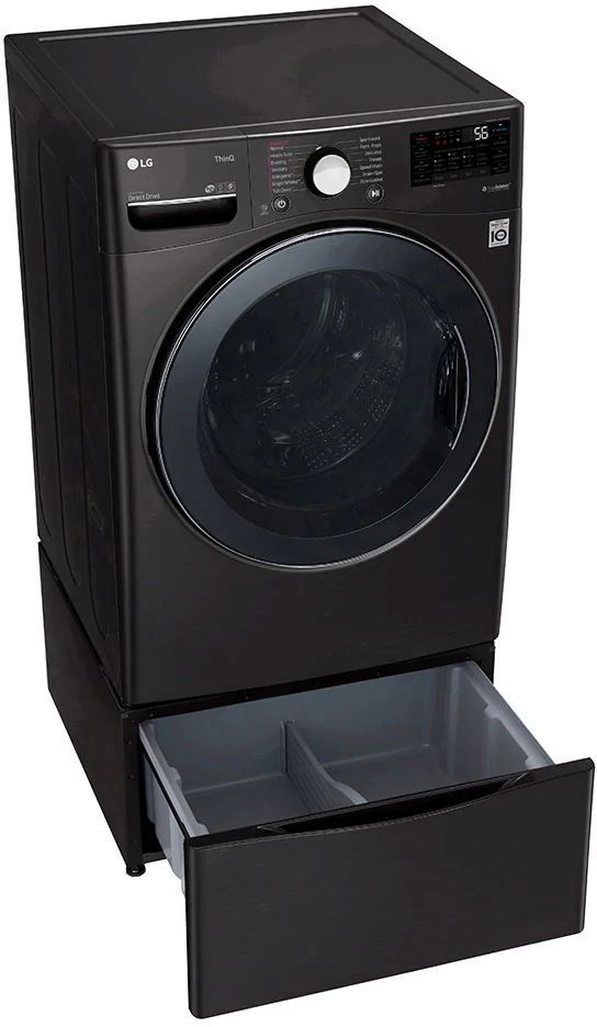 LG 4.5 Cu. Ft. Black Steel Front Load Washer & Dryer Combos 8