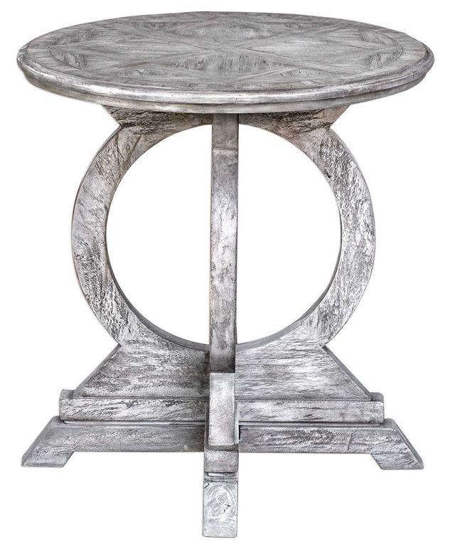 Uttermost® Maiva White Accent Table-2
