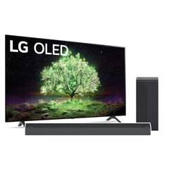 LG A1 55 inch 4K Smart OLED TV w/ ThinQ AI® and a 3.1 Channel Sound Bar with DTS Virtual:X