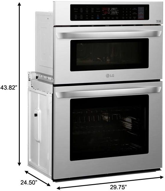 LG 30” Stainless Steel Electric Built In Oven/Microwave Combo-1