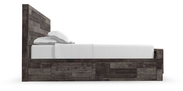 Benchcraft® Derekson Multi Gray Queen Panel Bed with 2 Storage Drawers-1